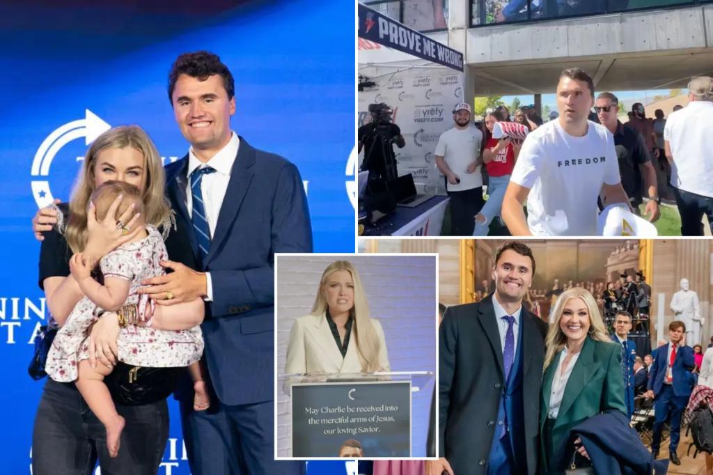 Erika Kirk promises to carry on Charlie Kirk's college tour this fall and expand the movement.