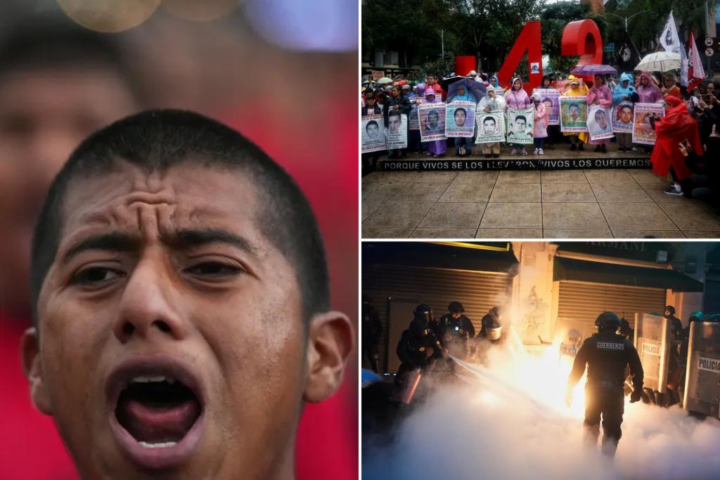 Families of the 43 missing students in Mexico demand justice