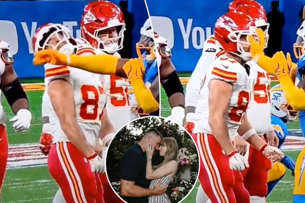 Fans went wild when Travis Kelce was hit by the Chargers' Teair Tart in an unexpected incident.