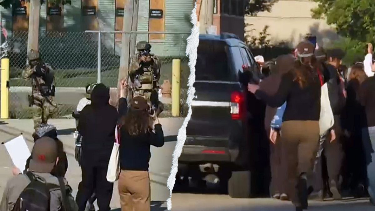 Federal agents use pepper balls on anti-ICE demonstrators near Chicago