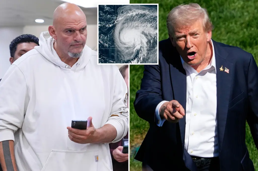 Fetterman alerts Democrats about potential government shutdown as hurricanes approach the East Coast