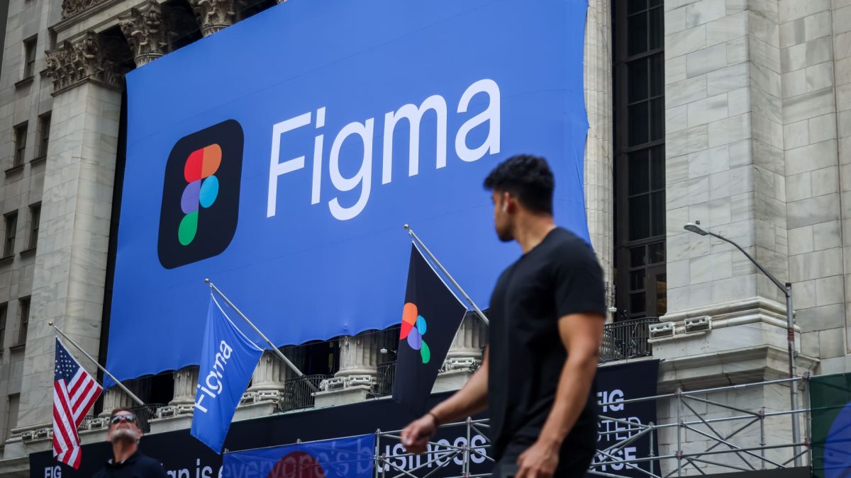 Figma's shares drop following its first earnings report after going public.