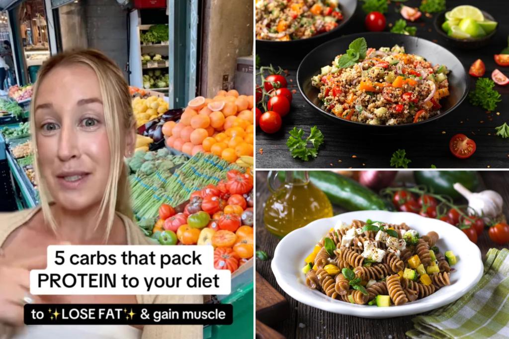 Five carb-rich foods high in protein that can aid in weight loss and muscle gain.