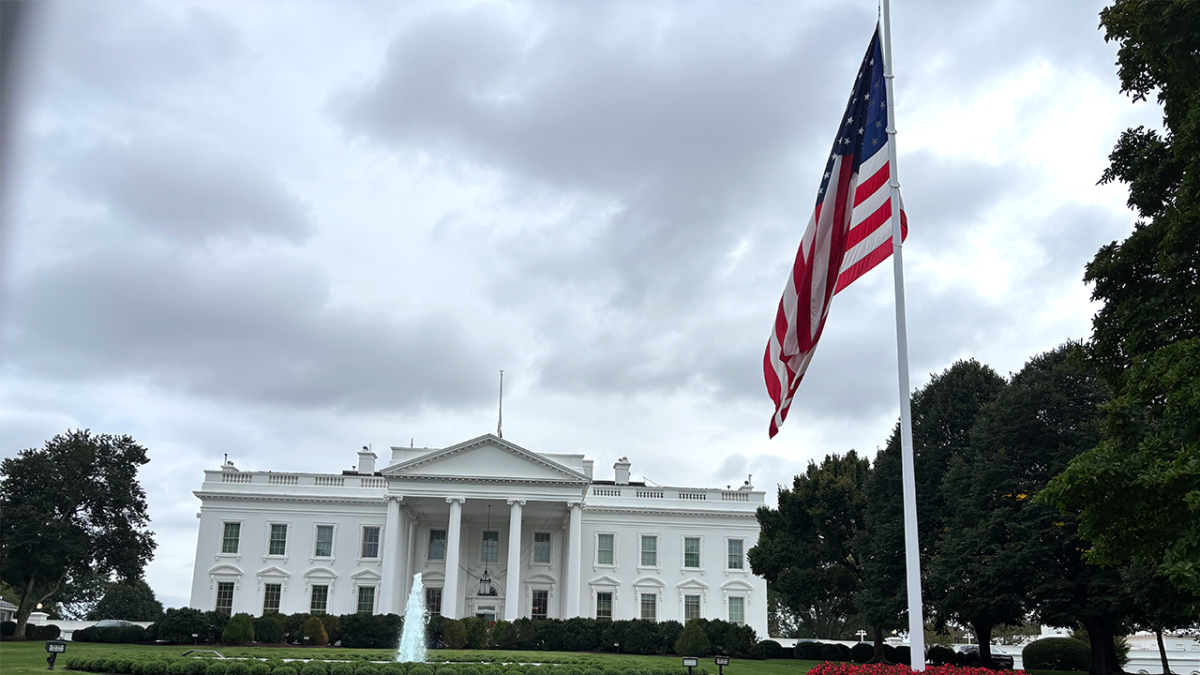 Flags are lowered to half-staff to pay tribute to conservative leader Charlie Kirk.