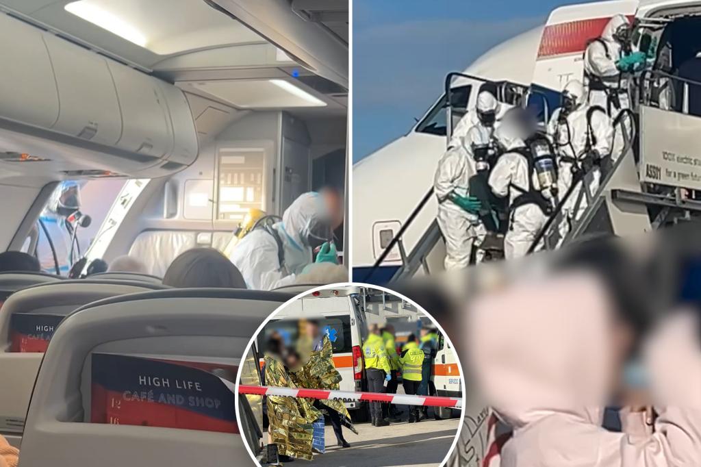 Flight nightmare results in six passengers falling ill, emergency crews arrive in protective gear: 'Absolute chaos'