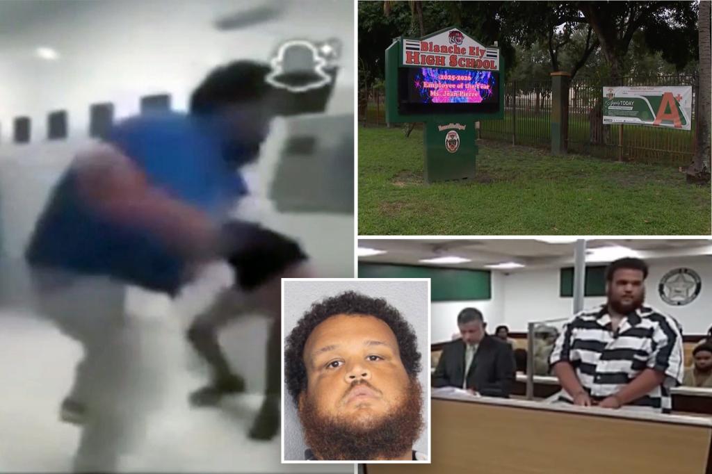 Florida high school football coach Jamir Clarke faces allegations of fighting with three players during practice.