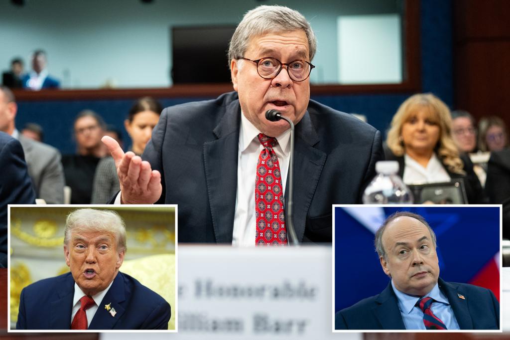 Former Attorney General Bill Barr disagrees with the disbarment of Trump official Jeff Clark in Washington, D.C. due to his views on the 2020 election.