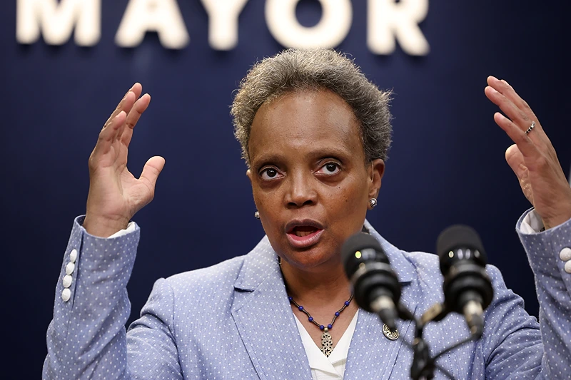Former Chicago Mayor Lori Lightfoot claims Trump is fabricating his own facts regarding crime in Chicago.