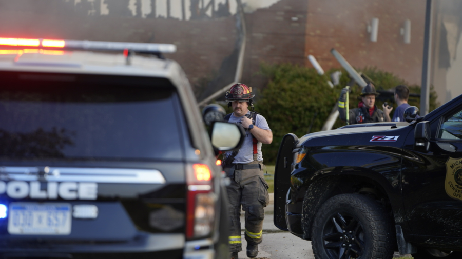 Four killed, eight hurt in church shooting and fire in Michigan, authorities say