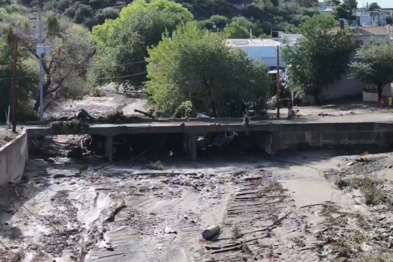 Four people have died due to flooding in Arizona, affecting a mining town severely impacted by heavy rain.