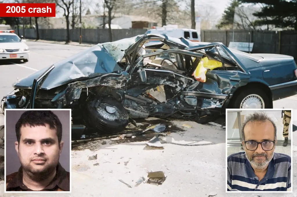 Fugitive brought back from India to face charges in a 20-year-old car accident that resulted in the death of a Long Island father.