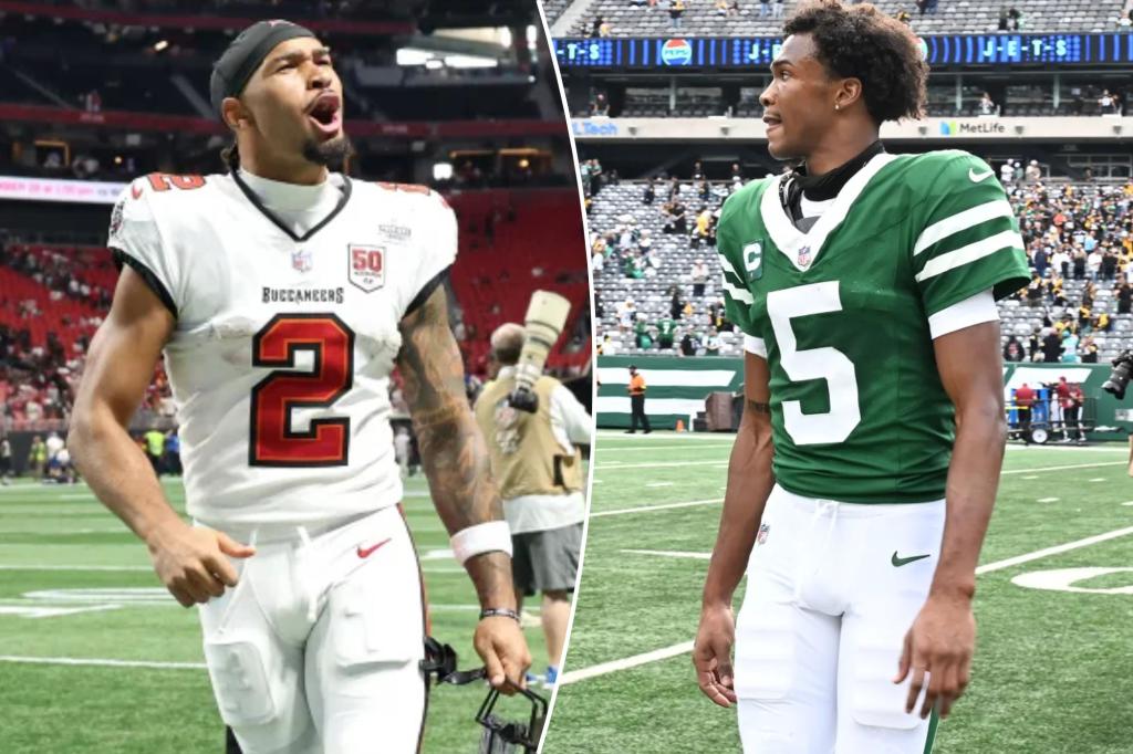 Garrett Wilson of the Jets prepares for a matchup with his former Ohio State teammate