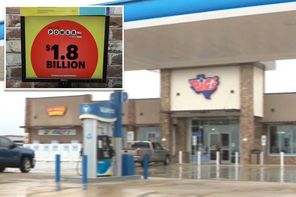 Gas station in rural Texas sold a winning $1.8 billion Powerball ticket