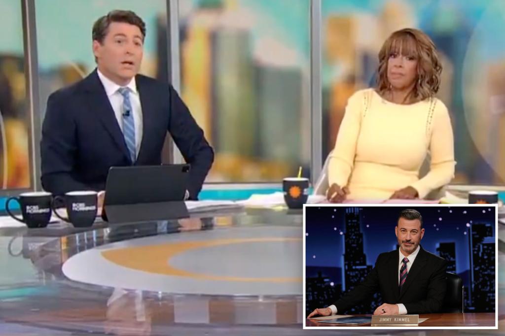 Gayle King surprised as 'CBS Mornings' co-host Tony Dokoupil criticizes Jimmy Kimmel