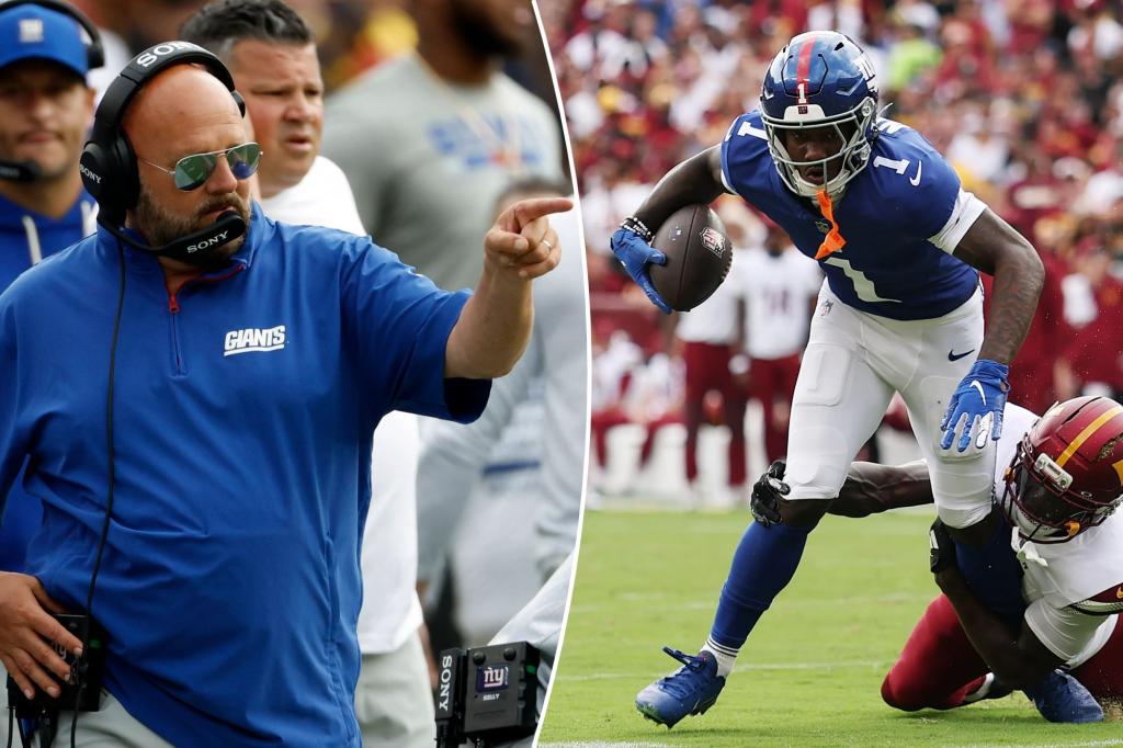 Giants' Malik Nabers and Brian Daboll minimize their lively discussion