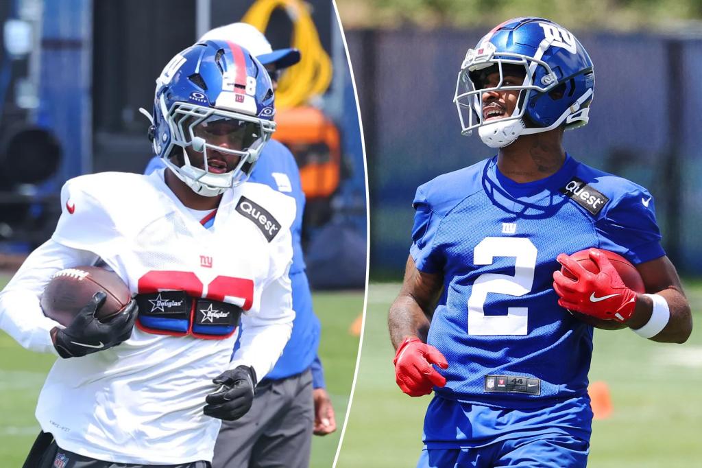 Giants cornerbacks Cor'Dale Flott and Deonte Banks are neck and neck for the last starting position.