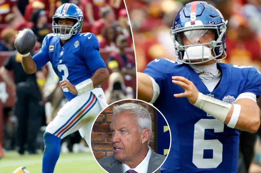 Giants need to replace Russell Wilson with Jaxson Dart, says Rex Ryan.