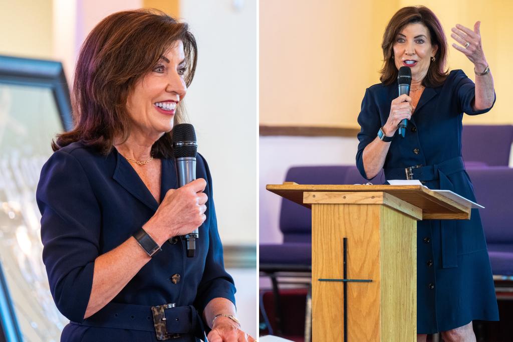 Gov. Hochul faces backlash for advising black churchgoers against spending inflation refund checks on alcohol.