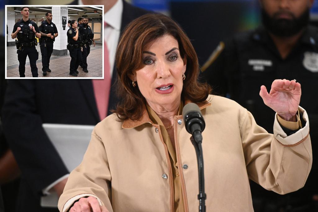 Hochul announces extension of increased NYPD presence in subways as transit crime reaches record lows