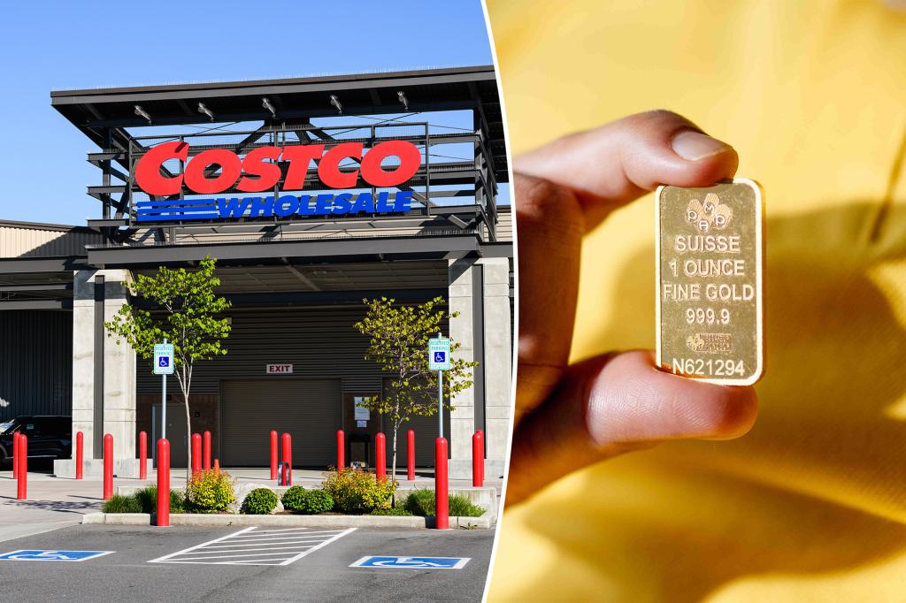 If you bought a Costco gold bar last year, you're fortunate, as this is its current value.