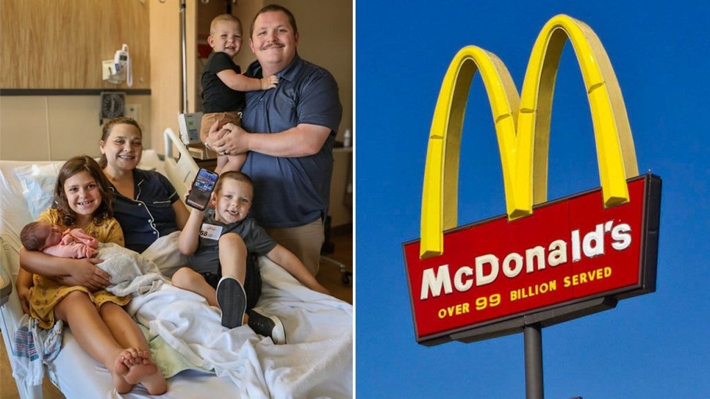 Infant delivered in Michigan McDonald's parking lot while on the way to the hospital early in the morning