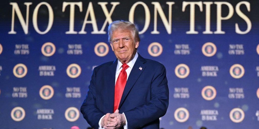 Influencers benefit from Trump's 'no tax on tips' policy.