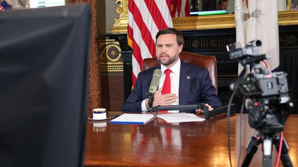 JD Vance fills in on 'The Charlie Kirk Show' and delivers a heartfelt tribute