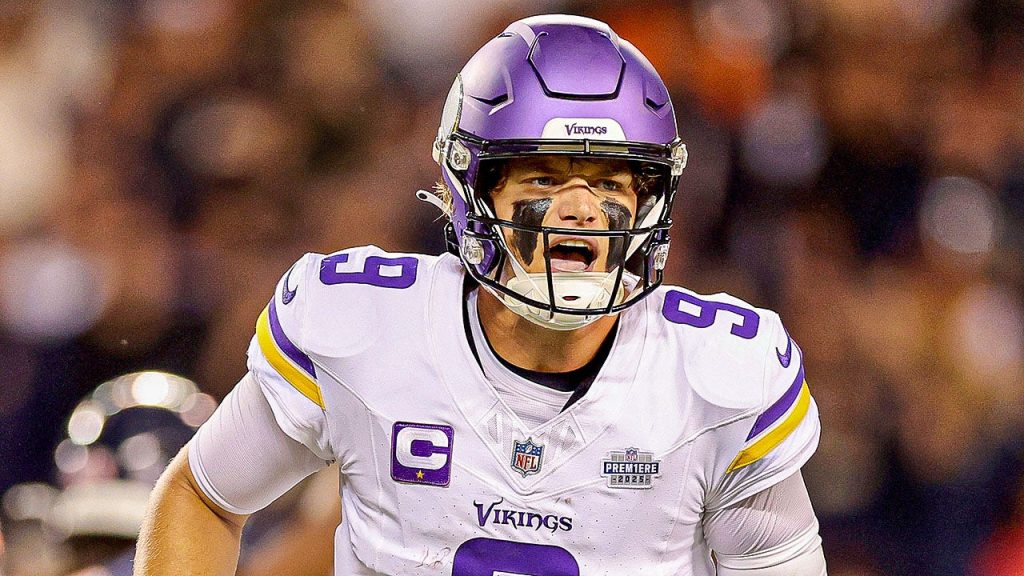 JJ McCarthy guides Vikings to victory over Bears in his first NFL game