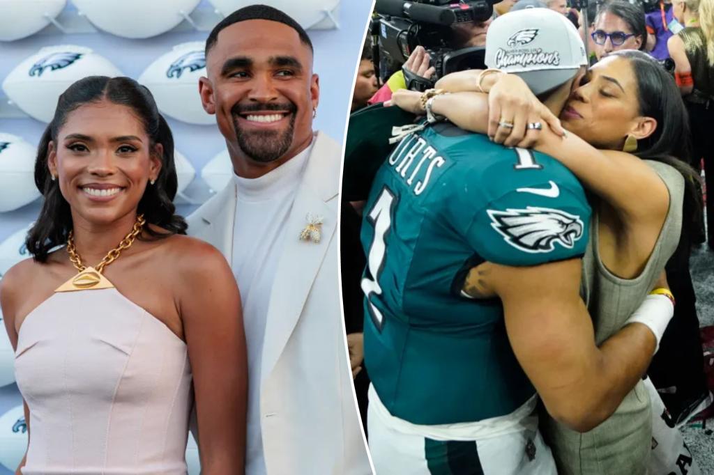 Jalen Hurts shares uncommon thoughts on his marriage to wife Bry Burrows.
