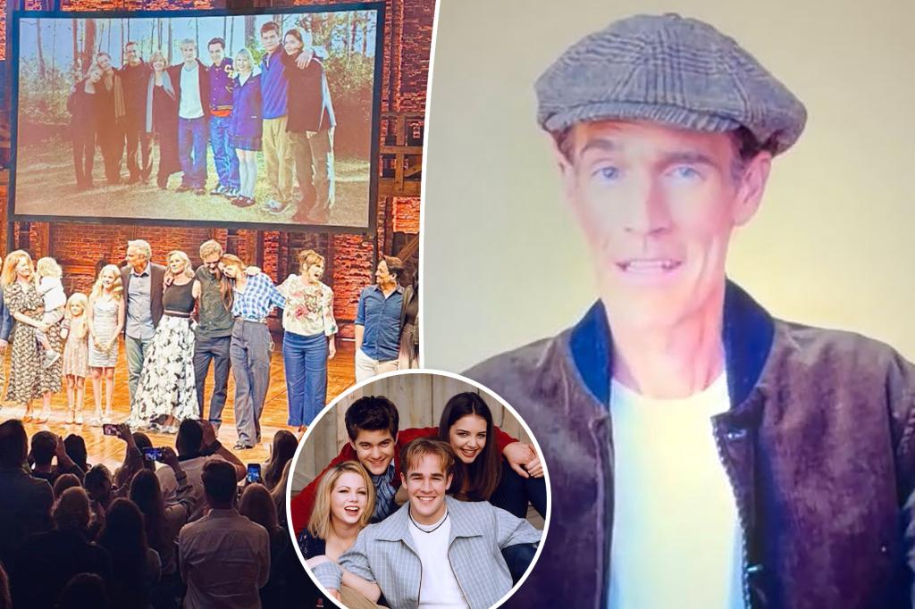 James Van Der Beek unexpectedly shows up at the 'Dawson's Creek' reunion