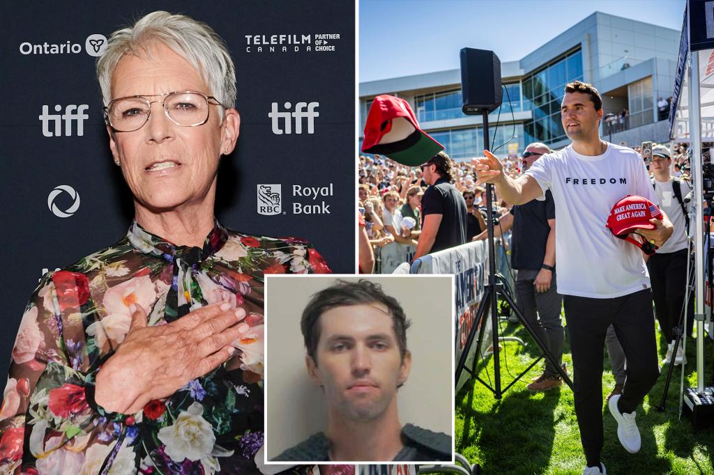 Jamie Lee Curtis becomes emotional while talking about the assassination of Charlie Kirk.