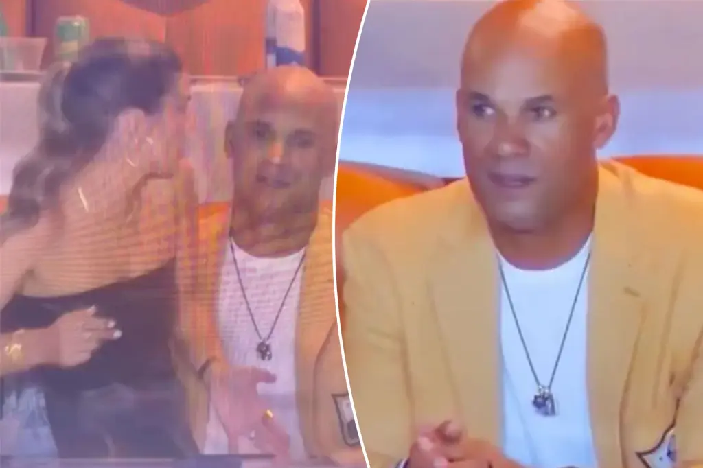 Jason Taylor seen in viral 'MNF' scene with his wife