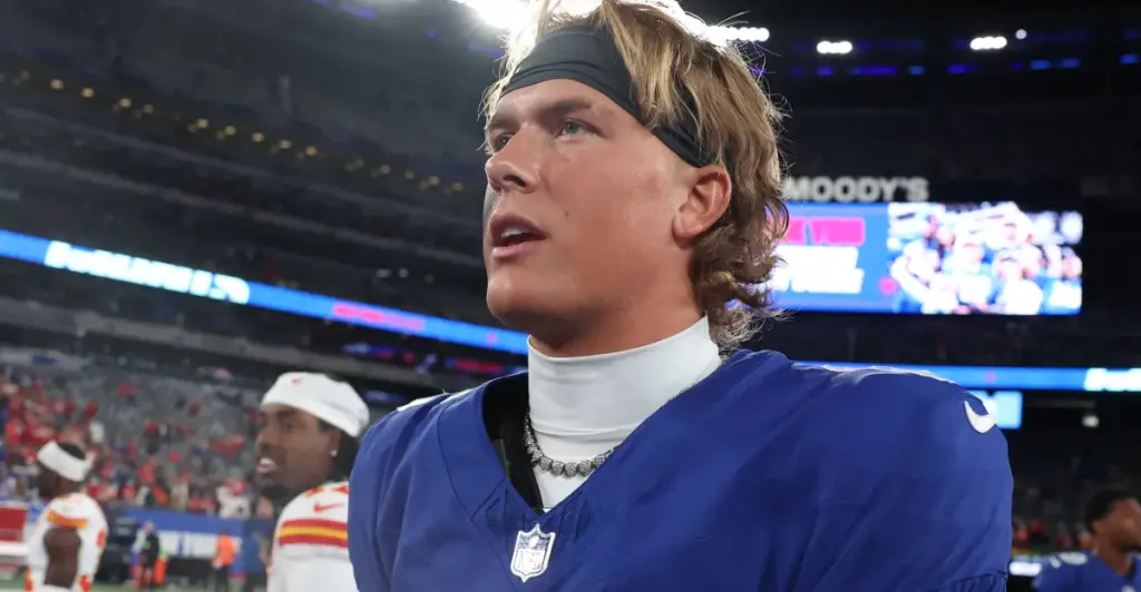 Jaxson Dart being the starter for the Giants is more influenced by coaching than by Russell Wilson.