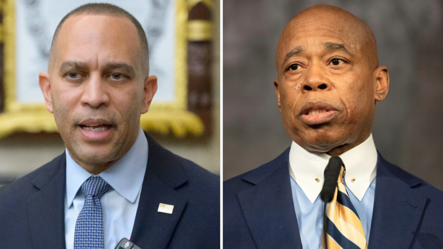 Jeffries commends Eric Adams for his brave service