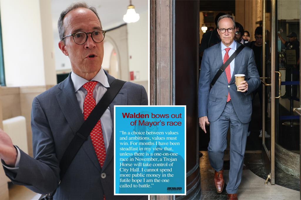 Jim Walden will still appear on the NYC mayoral ballot in November even though he has withdrawn from the race.