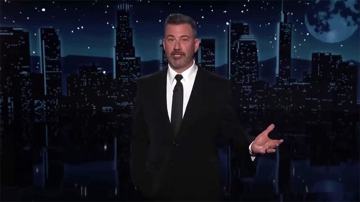 Jimmy Kimmel criticizes CBS for canceling Stephen Colbert's show.