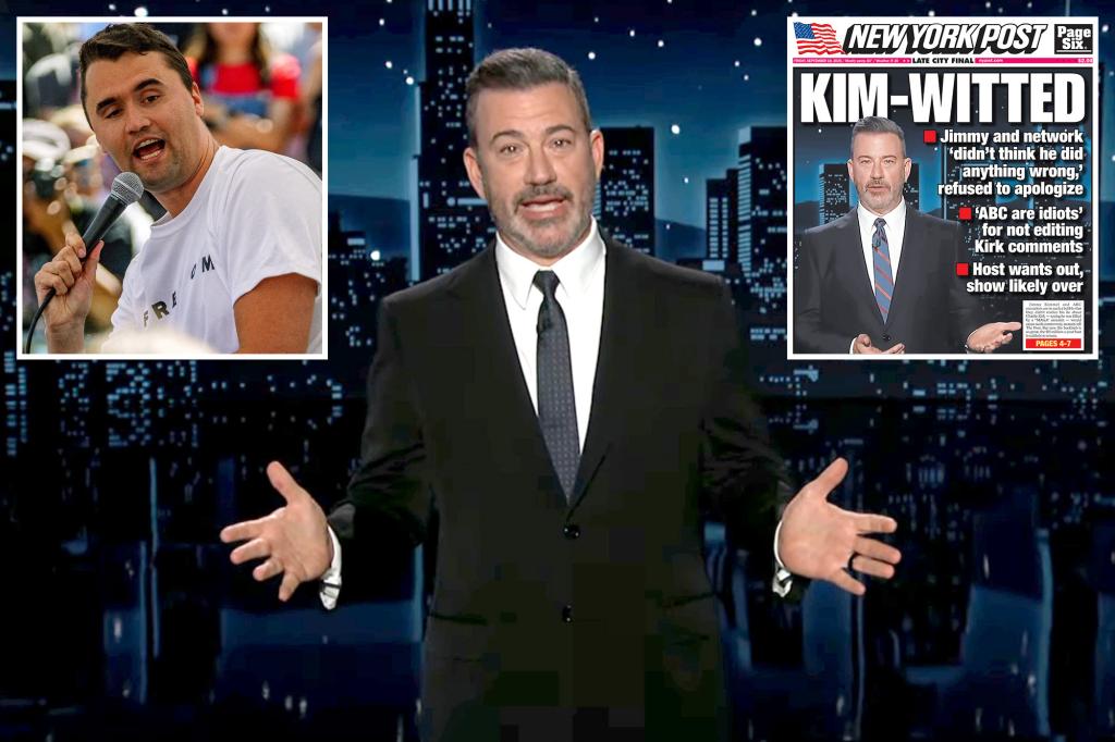 Jimmy Kimmel will be back on ABC on Tuesday after being taken off the air for comments about Charlie Kirk.