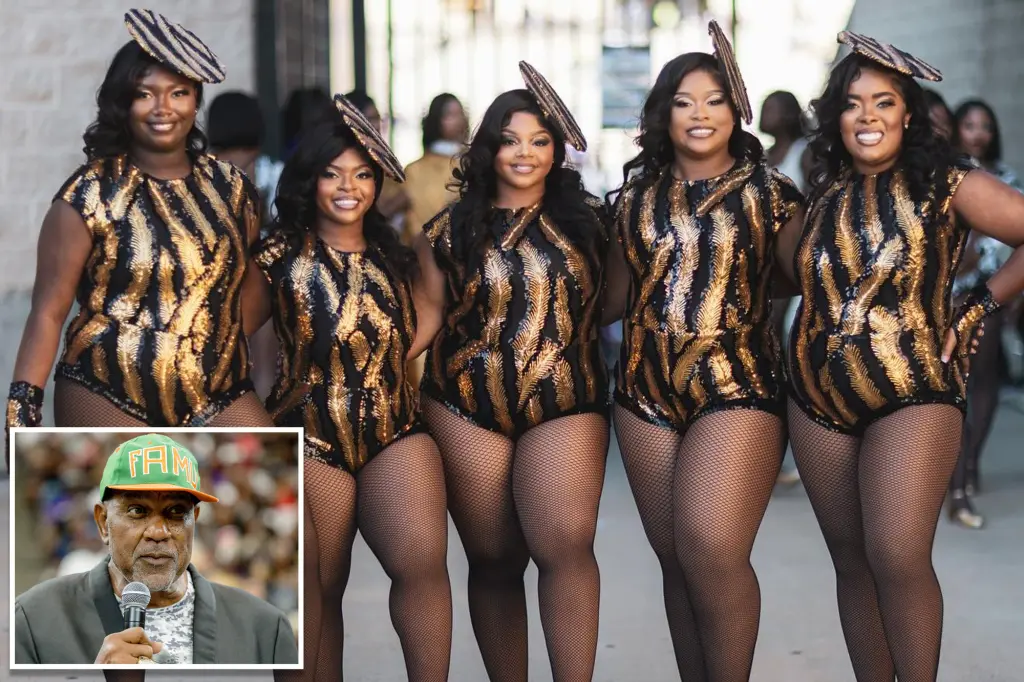 Joe Bullard's Ozempic joke at the Alabama State University Honey Beez during Florida AM Marching 100 event