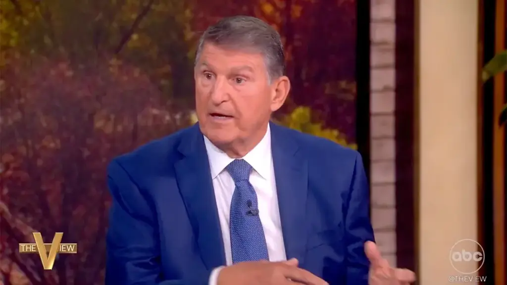 Joe Manchin informs 'The View' hosts that Harris' stance on the filibuster was a dealbreaker.