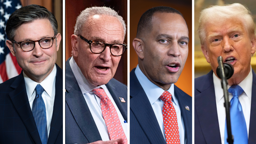 Johnson wonders whether the meeting between Schumer, Jeffries, and Trump is essential to prevent a shutdown.