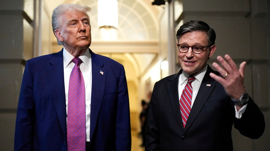 Johnson's office clarifies statement regarding Trump's role as an 'FBI informant' in the Epstein case.