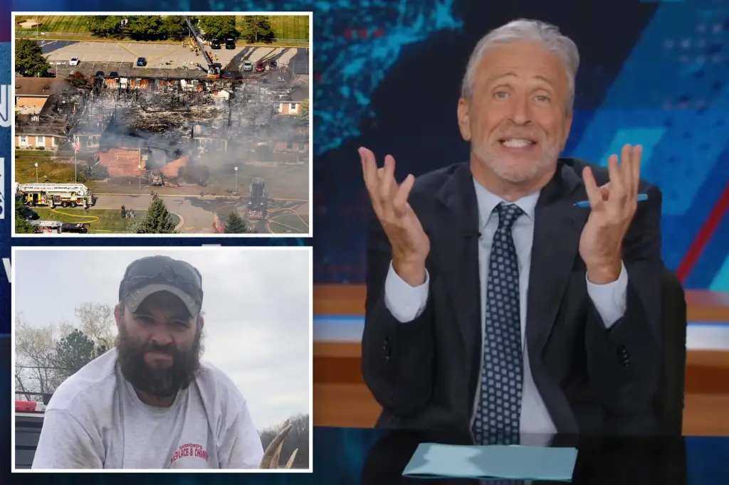 Jon Stewart criticizes self-centered media for turning mass shootings into political events: 'Who really cares?'