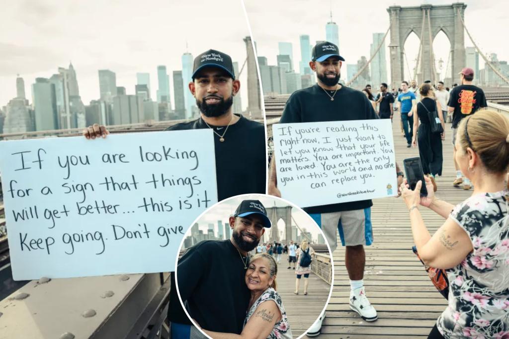 Jose Cruz brings comfort to stressed commuters with hugs during his viral 'love' tour in NYC