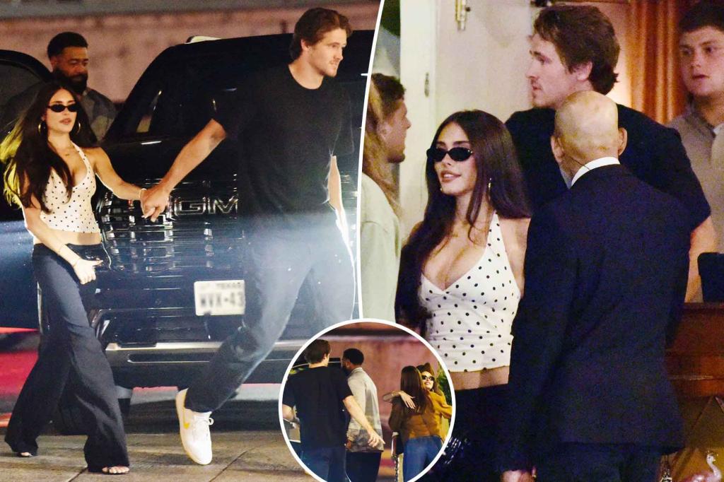 Justin Herbert and Madison Beer enjoy a night out in LA following a great start to the season