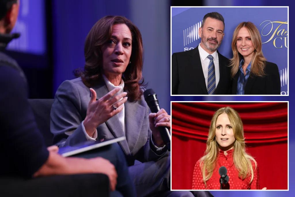 Kamala Harris criticizes Disney for suspending Jimmy Kimmel even though Dana Walden is a friend.