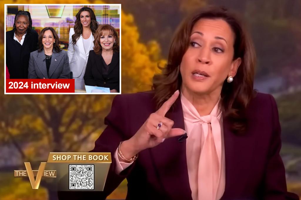 Kamala Harris rejects allegations that her 'View' appearance was a turning point in her campaign.