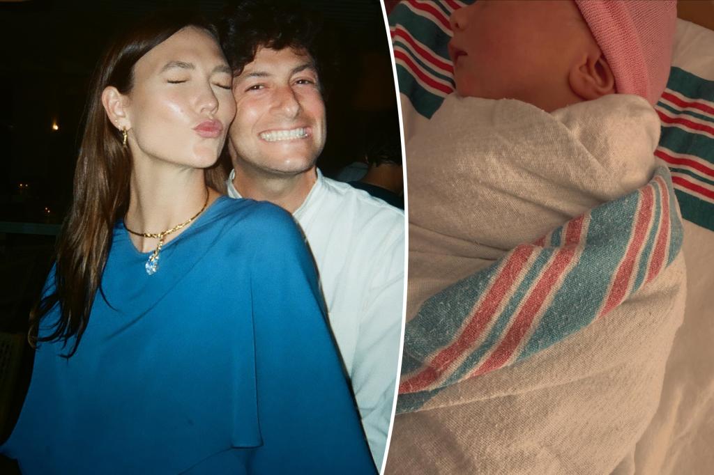 Karlie Kloss has welcomed her third child with her husband Joshua Kushner.