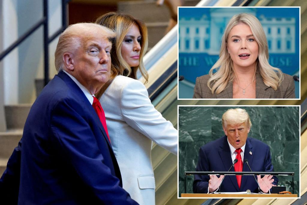 Karoline Leavitt calls for a UN investigation if staff intentionally damaged the escalator for Trump