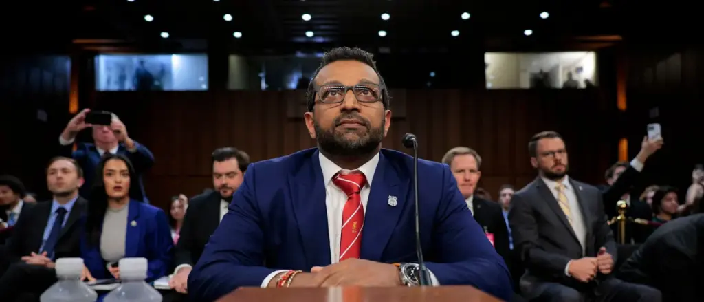 Kash Patel states that the person accused of shooting at an ABC station after Jimmy Kimmel's suspension is now back in custody.