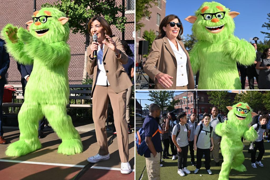 Kathy Hochul conceals expenses for cell phone ban mascot 'Frankie Focus' — who is labeled 'out of touch'